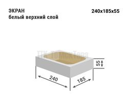 Белая картонная коробка для кондитерских изделий